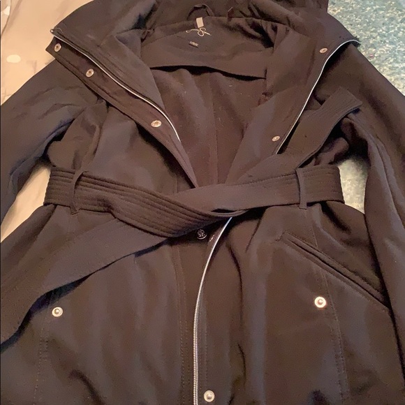 Jessica Simpson Black Trench Coat - Picture 3 of 4